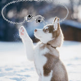 Bracelet avec symbole infini et breloque patte avec zircone