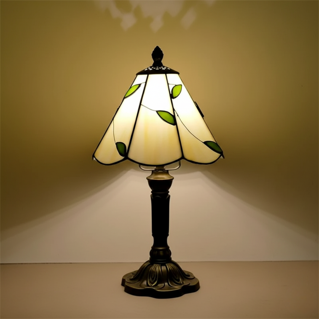 LÉAFORA | LAMPE RÉTRO EN VERRE EN FORME DE FEUILLE