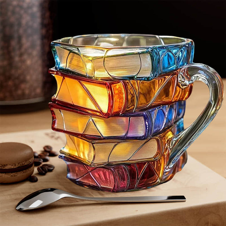 Tasse de bonheur 3D unique faite à la main pour les amateurs de lecture