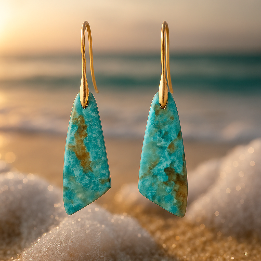 Ismérie | Boucles d'oreilles Lagon Bleu