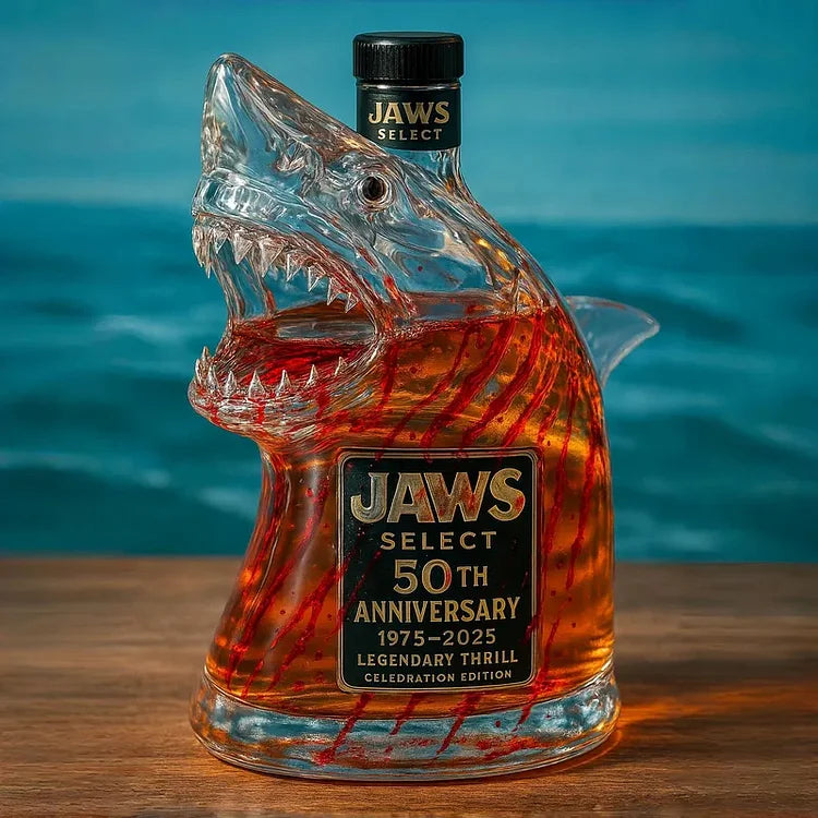 Bouteille de whisky en édition limitée Shark Jaws Anniversary