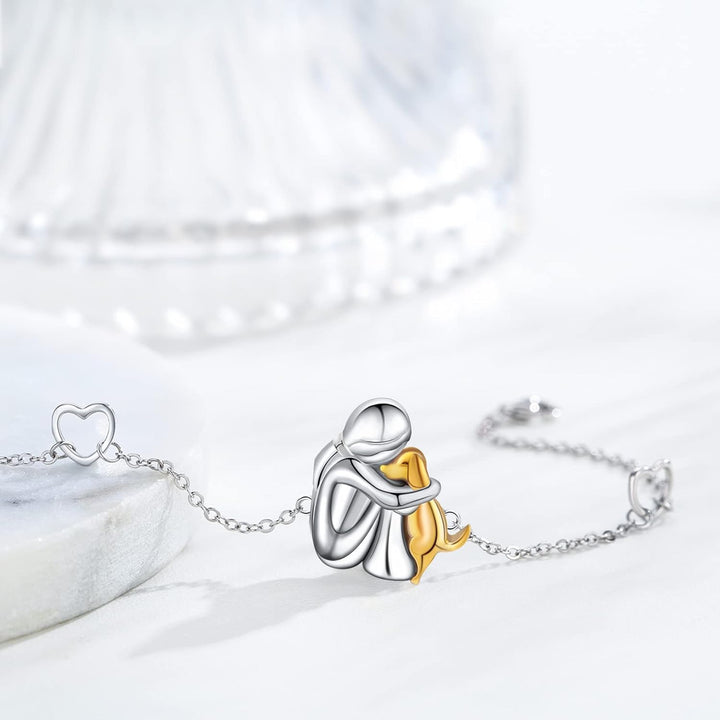 Bracelet avec un câlin pour chiens