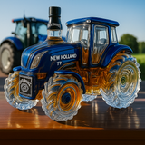Bouteille de whisky classique en forme de tracteur New Holland T7