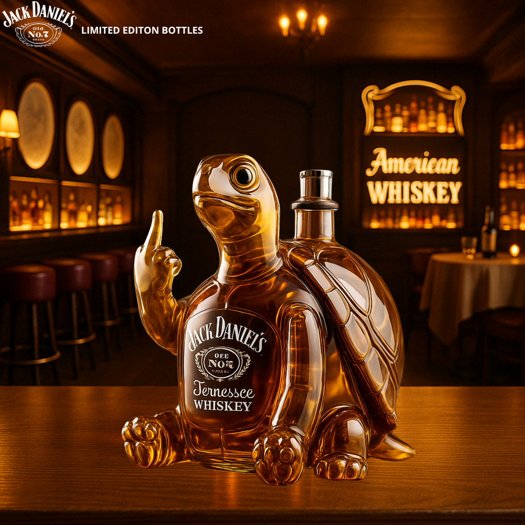 Bouteille de whisky en forme de tortue