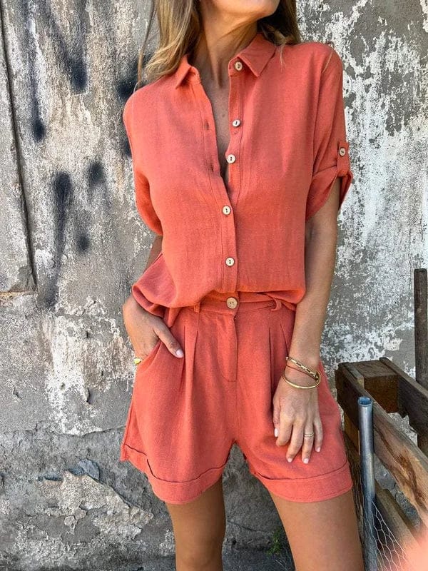 Melda - Ensemble Boutonné Aéré