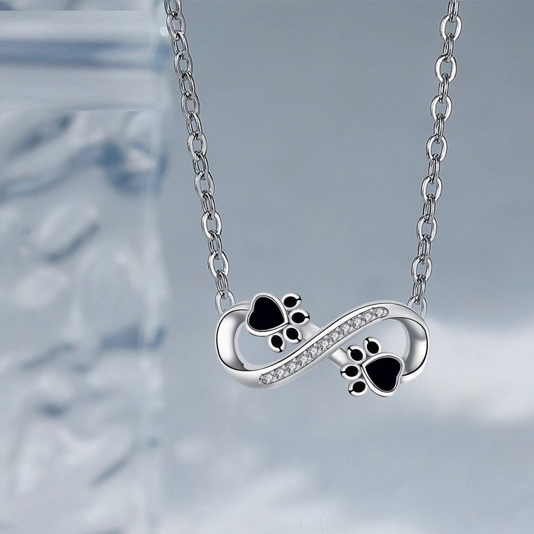 Collier Infini avec Patte et Zircone