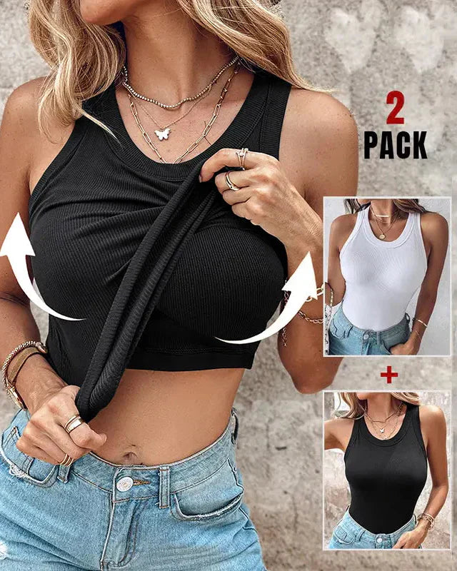 DASHA™ | Comfort Built-In Bra Tank Top (Pack of 2)