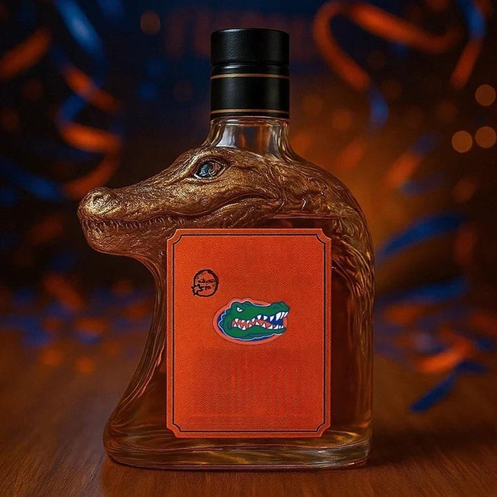Carafe à whisky en forme de crocodile
