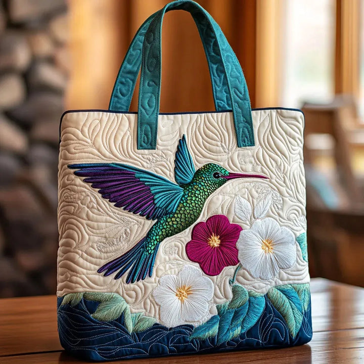 Handmade Bag | Hummingbird & Flower