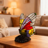 COULEUR | Lampe de table colorée avec motif papillon
