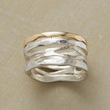 Bague Creuse Infinie Or et Argent