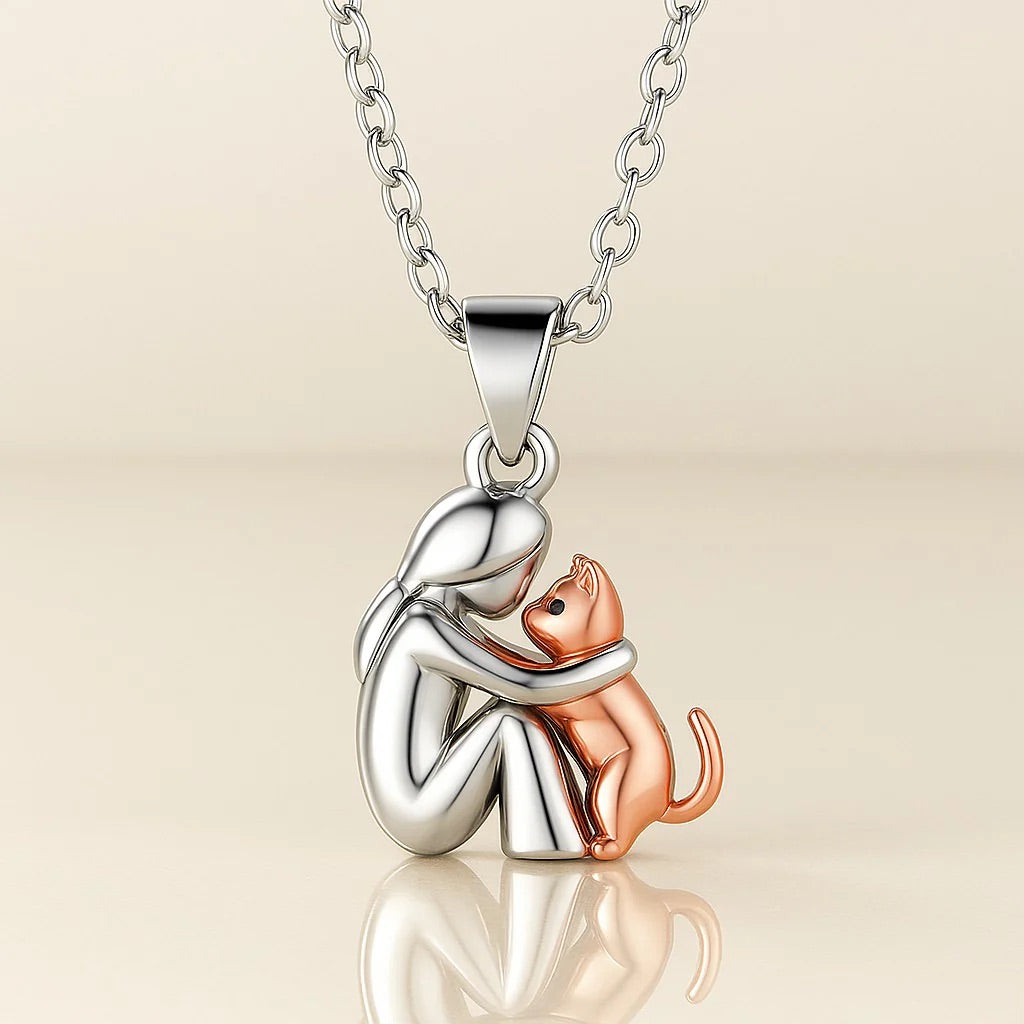 Collier avec une étreinte de chat