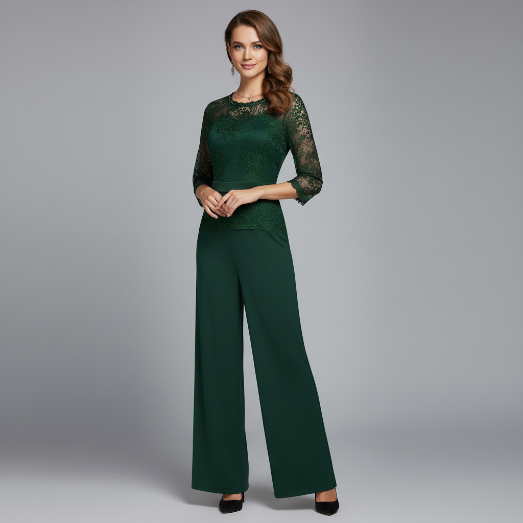 Diana™ Elegant Jumpsuit | Lace Evening Jumpsuit