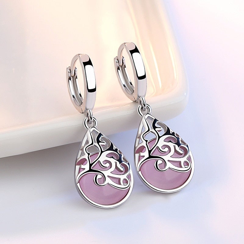 Boucles d'oreilles | Arbre de vie en argent