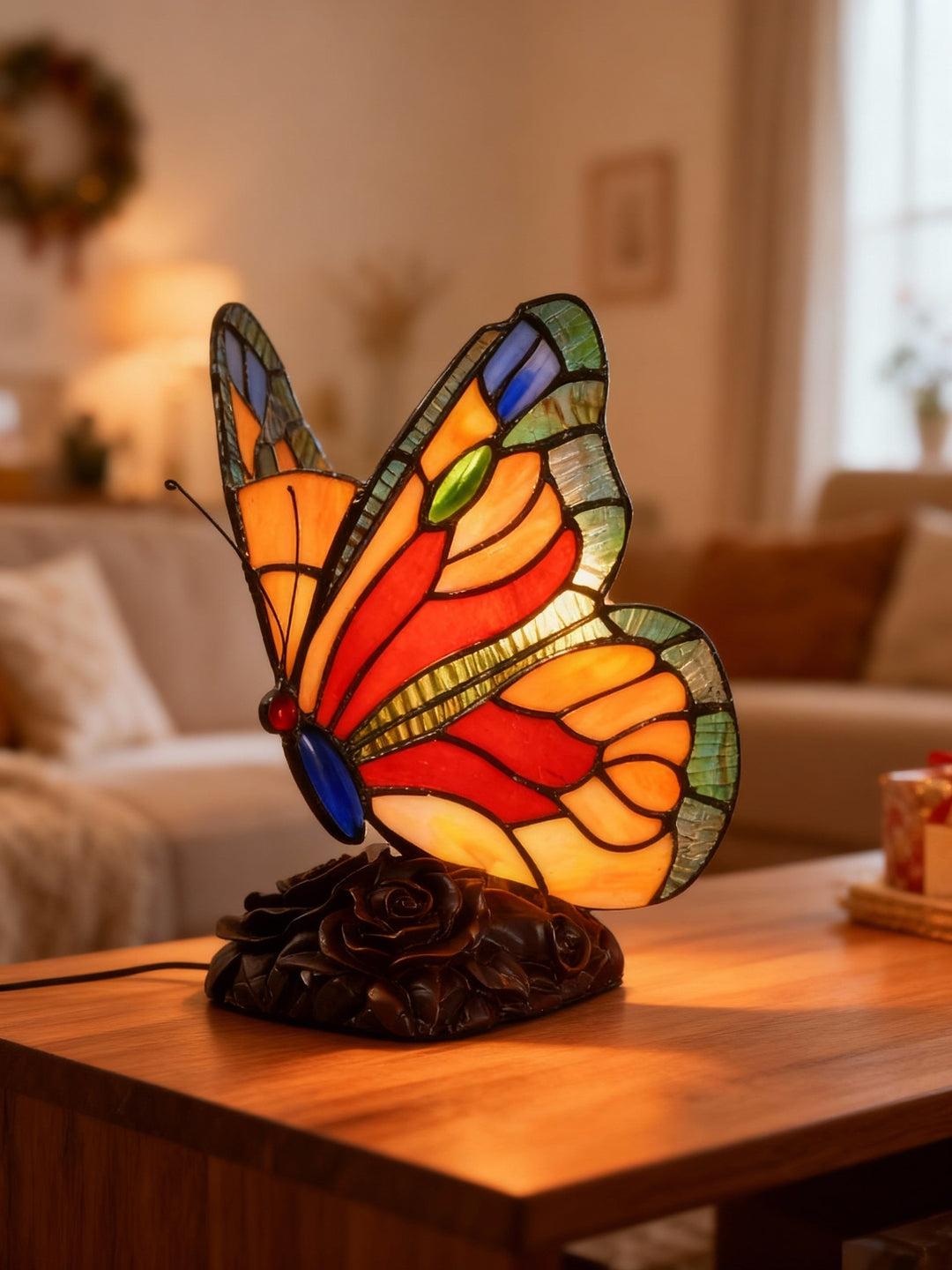 LUMIFLY | Lampe à motif papillon de style Art déco