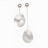 Marin | Boucles d'oreilles gouttelettes dorées avec cristaux