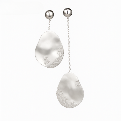 Marin | Boucles d'oreilles gouttelettes dorées avec cristaux