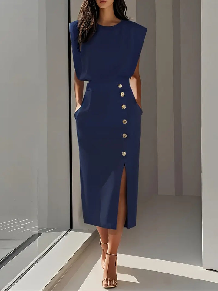 Puti - Midi Dress with Side Slit