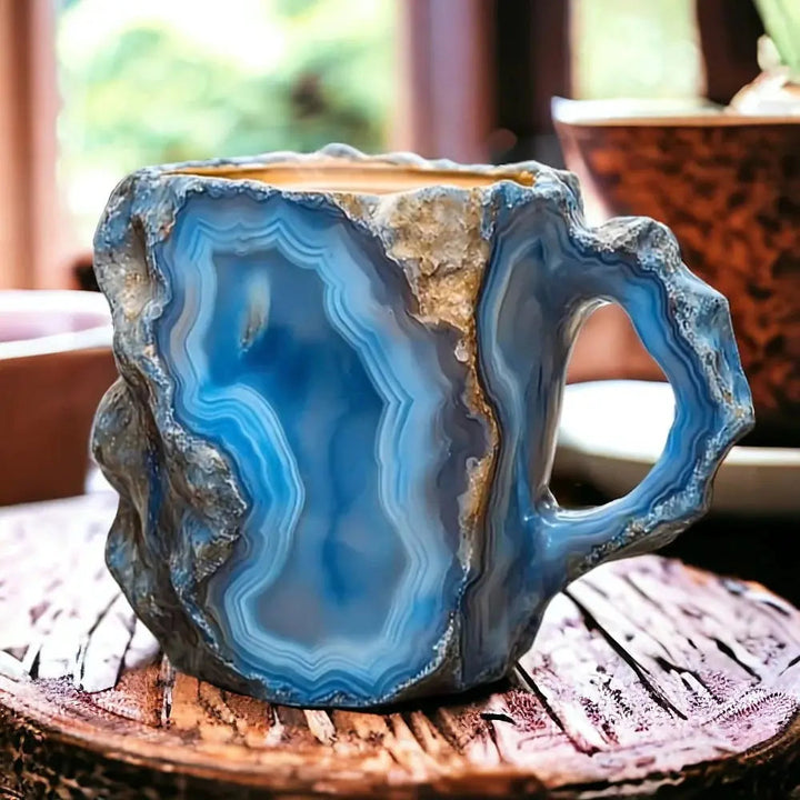 Tasses à café minérales infusées de cristaux