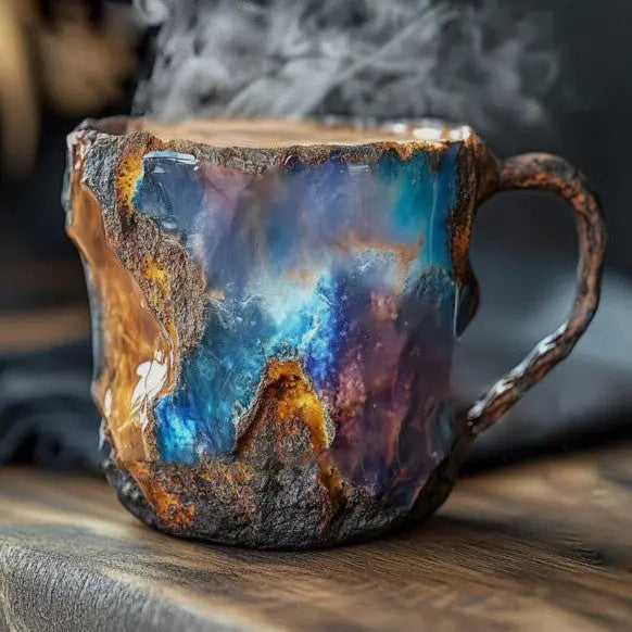 Tasses à café minérales infusées de cristaux
