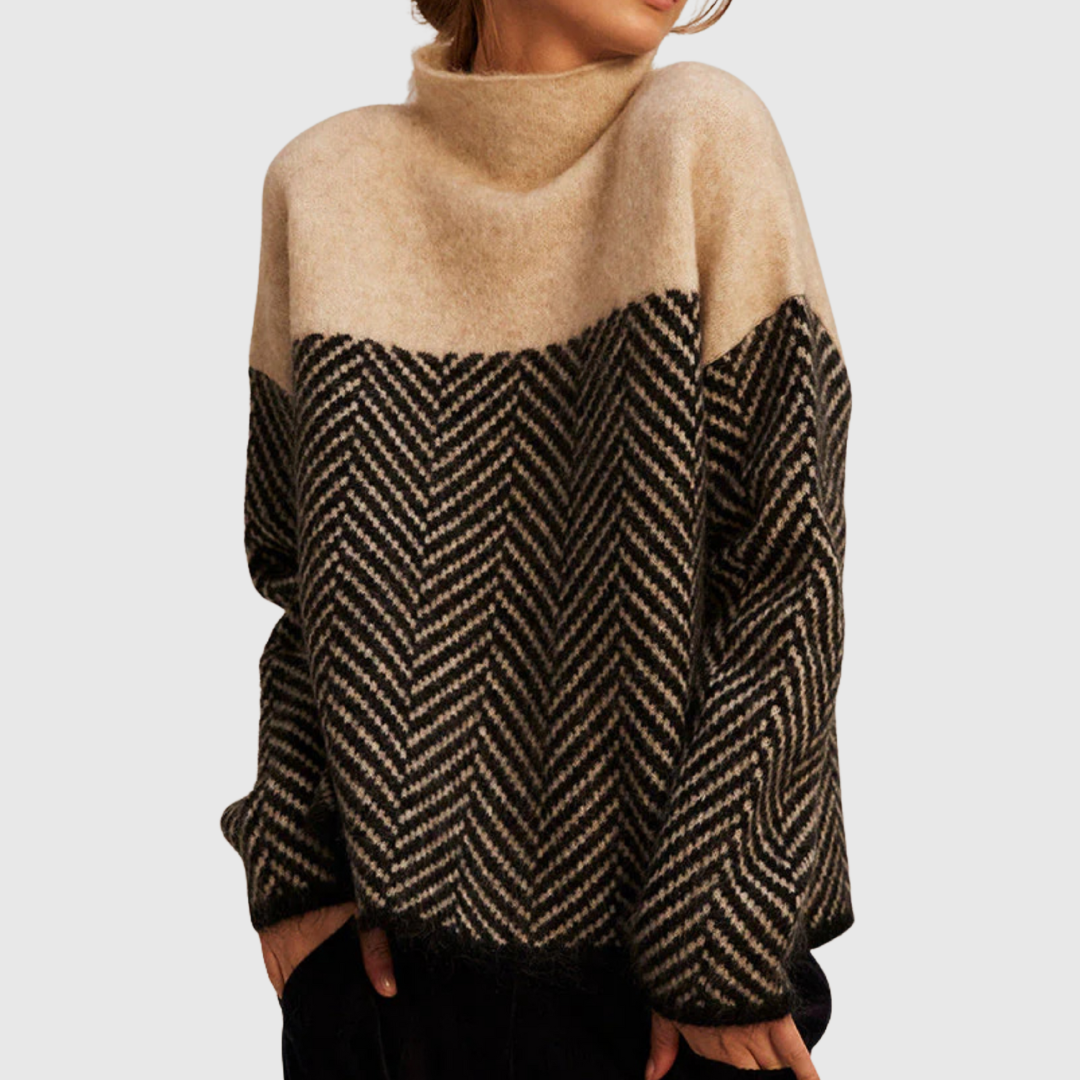 Norah | Pull en Coton à Col Montant