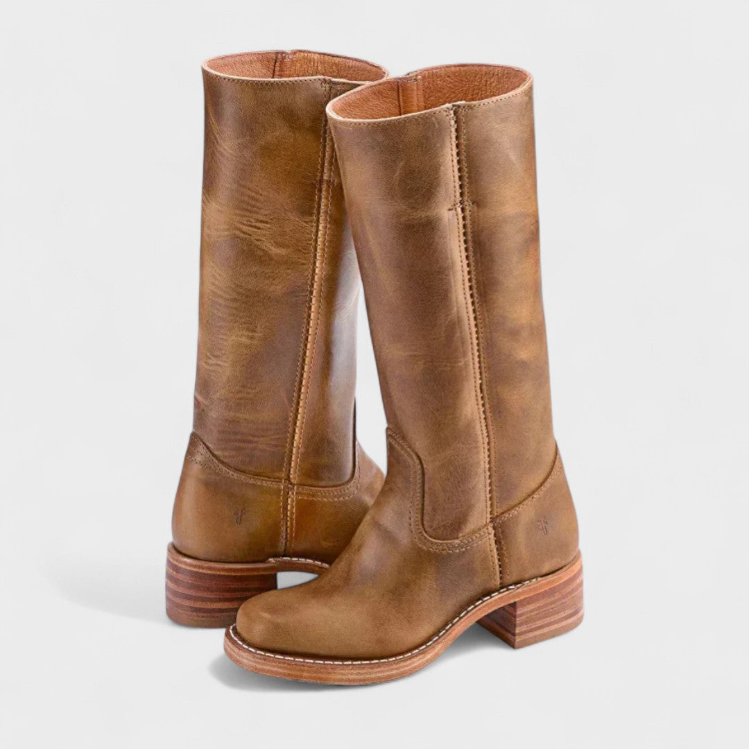Bottes Classiques d'Équitation avec Tige Haute