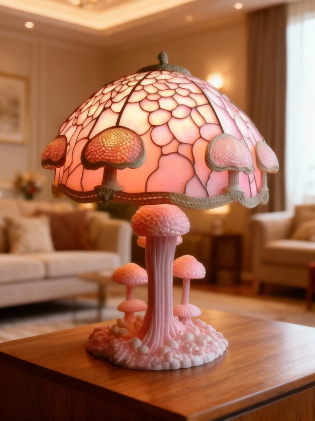 ROSE LUEUR | Lampe de table rose à effet de lumière doux
