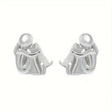 Boucles d'oreilles étreinte de chien