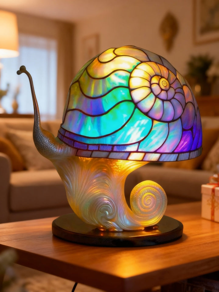 LUEUR D'ESCARGOT | Lampe de table en forme d'escargot