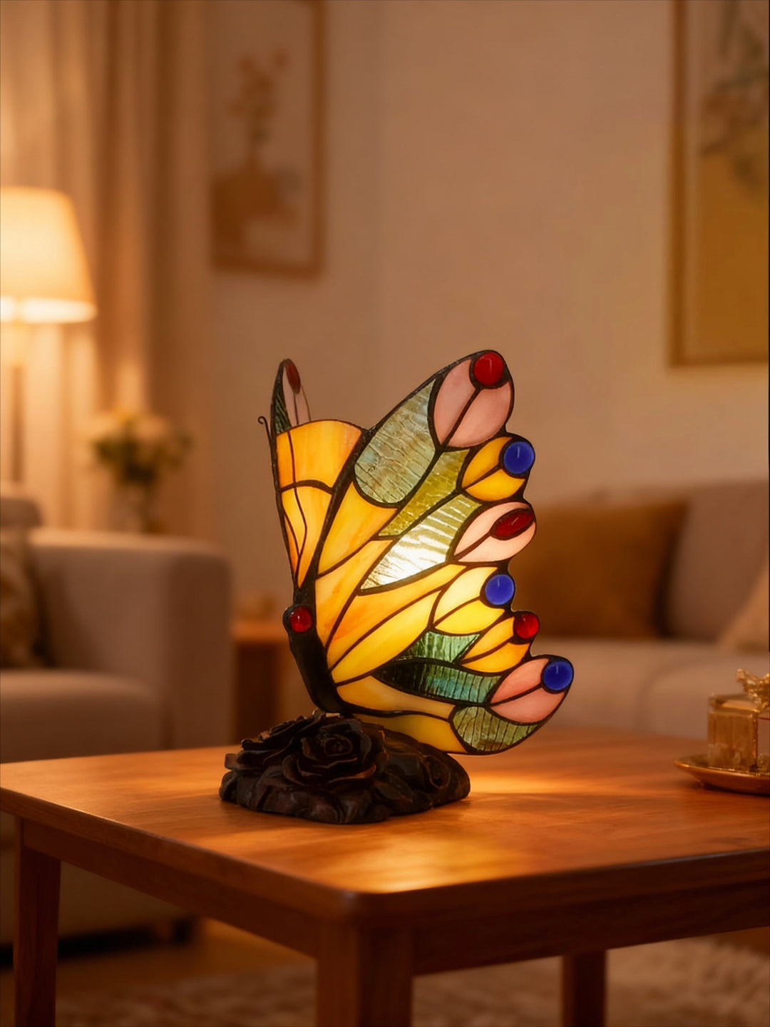 SUNWING | Lampe à ailes en mosaïque jaune