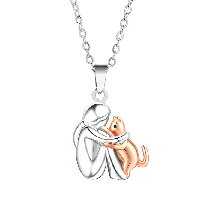 Collier avec une étreinte de chat