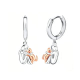 Boucles d’oreilles Cat Embrace (fermeture ronde)