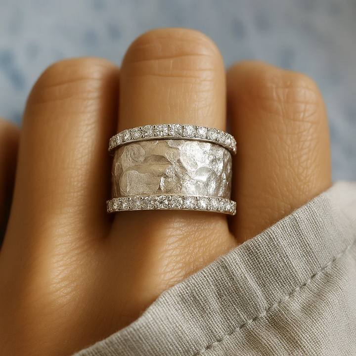 BAGUE RÉTRO ARGENT ZIRCON