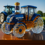 Bouteille de whisky classique en forme de tracteur New Holland T7
