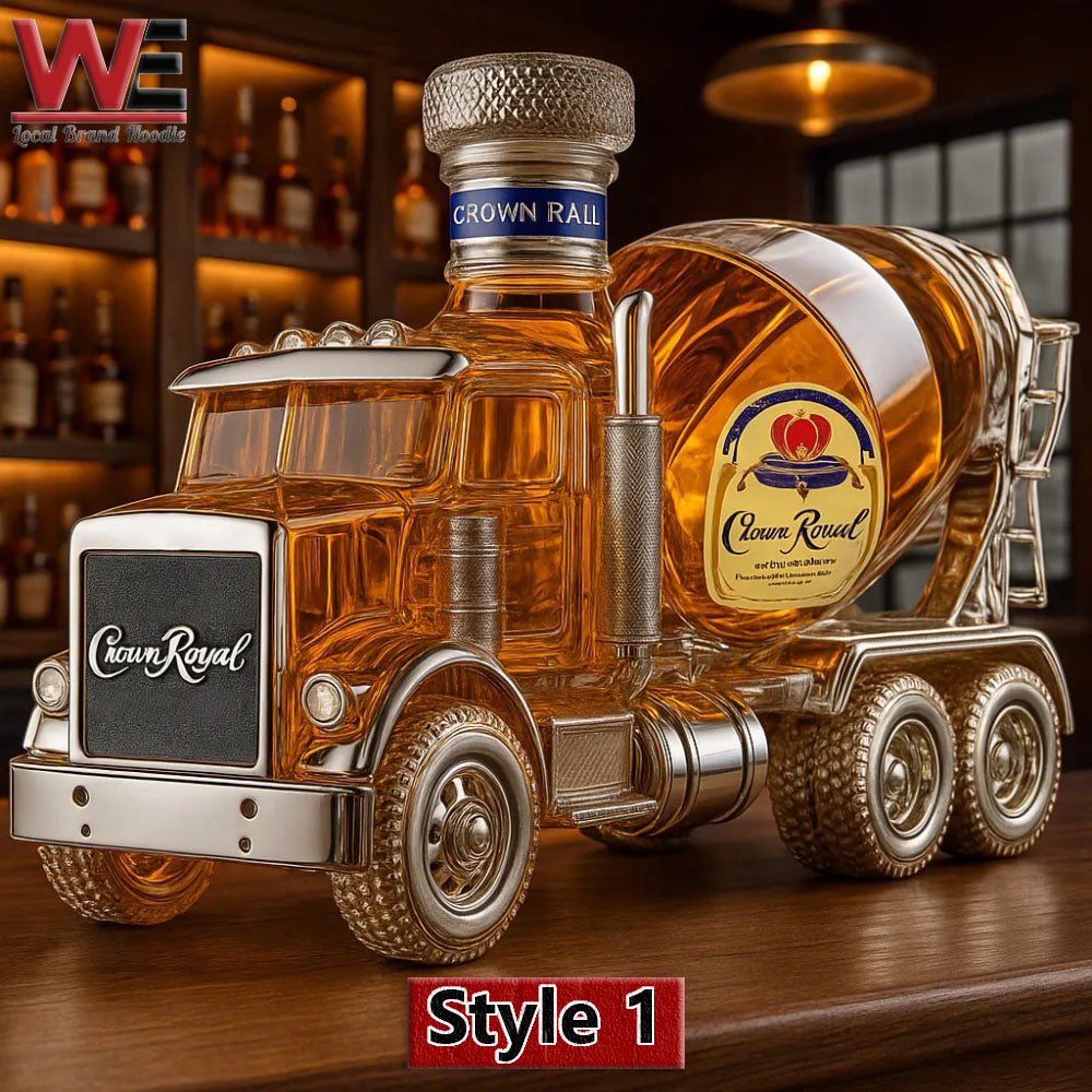 Bouteille de whisky pour bétonnière