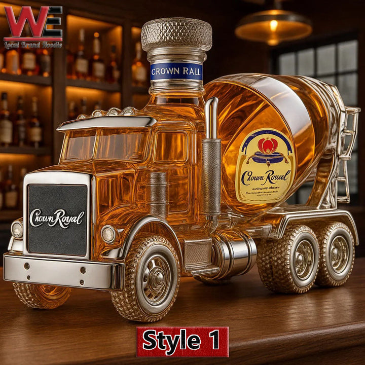 Bouteille de whisky pour bétonnière