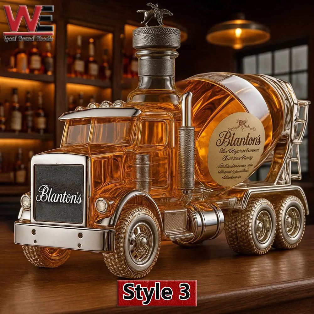 Bouteille de whisky pour bétonnière