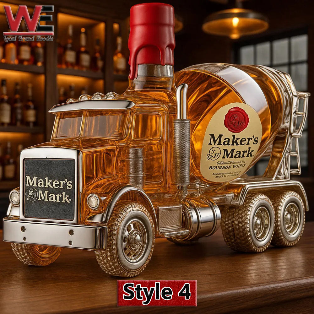 Bouteille de whisky pour bétonnière
