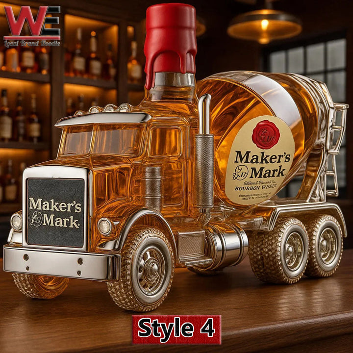 Bouteille de whisky pour bétonnière