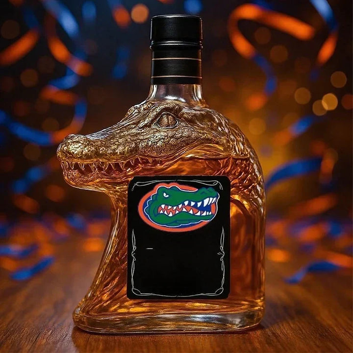 Carafe à whisky en forme de crocodile