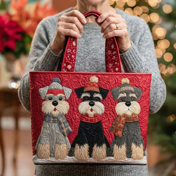 Handmade Bag | Trio of Schnauzers