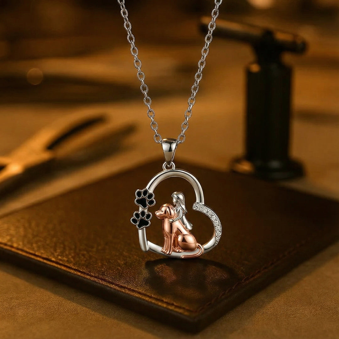Collier en forme de cœur – Un compagnon fidèle pour le chien et son propriétaire