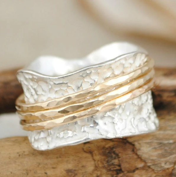 Joy - Bague Spinner Vintage