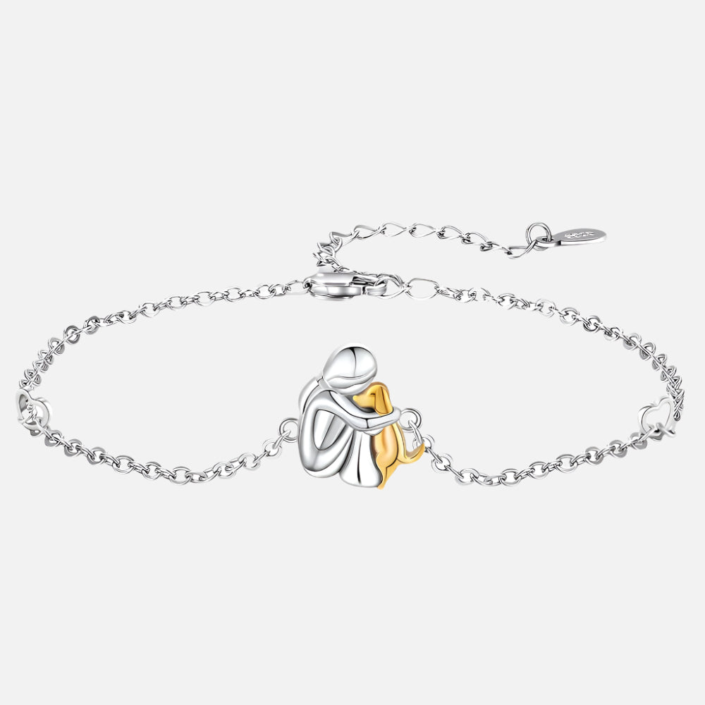 Bracelet avec un câlin pour chiens