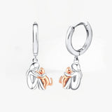 Boucles d’oreilles Cat Embrace (fermeture ronde)